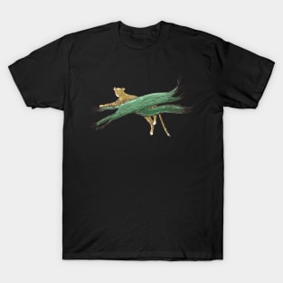 leopard stretched out on tree branches T-Shirt